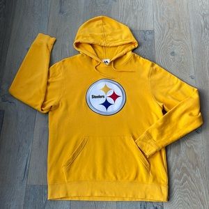 NFL Pittsburgh Steelers Patch Logo 💯 Cotton  Medium Weight Hoodie-Medium
